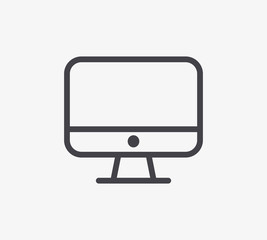 Computer Line Icon. Editable Line Icon.