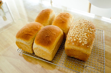 Mixed rye-wheat whole grain homemade sourdough bread