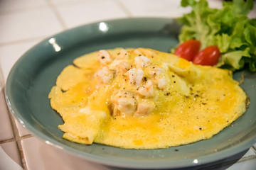 Omelet shrimp