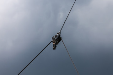 Segelboot, Achterstag