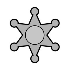 police badge icon image vector illustration design 