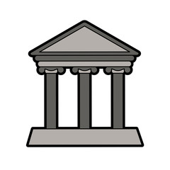Obraz premium ancient greek building icon image vector illustration design 