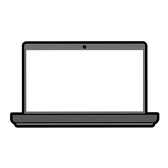 laptop computer icon image vector illustration design 
