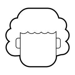 faceless woman with short curly hair icon image vector illustration design 