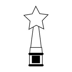 star trophy icon image vector illustration design 