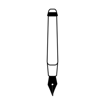 fountain pen icon image vector illustration design 