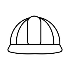 construction helmet isolated icon vector illustration design