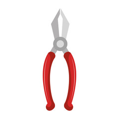 pliers construction tool isolated icon vector illustration design
