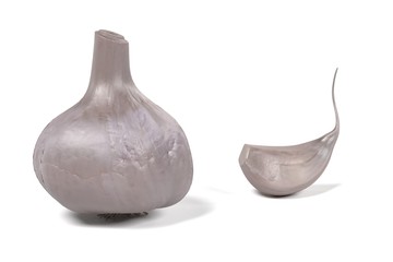 realistic 3d render of garlic