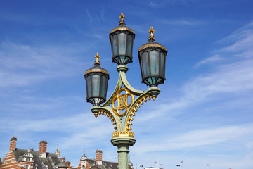 Fototapeta na wymiar old street electric lantern