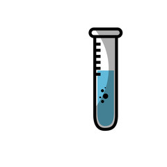 test tubes icon over white background. vector illustration