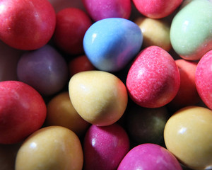 brightly coloured easter egg sweets
