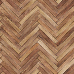 Seamless wood parquet texture (herringbone brown)