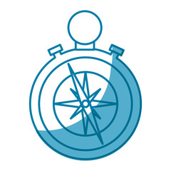 compass device icon over white background. vector illustration