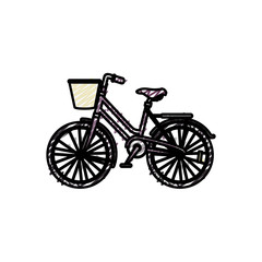 bicycle icon over white background. vector illustration