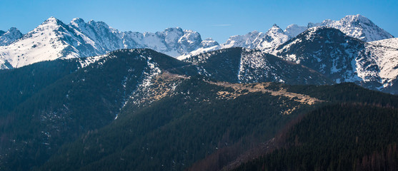 Szlak na Halę Gąsienicową, widok z Nosala - Tatry © grzegorz_pakula
