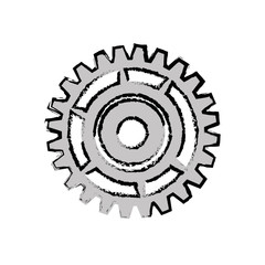 Gear machinery piece icon vector illustration graphic design