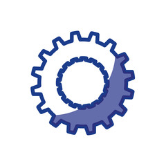 Gear machinery piece icon vector illustration graphic design