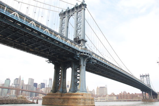 New York Manhattan Bridge from below © Sandra