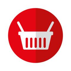 shopping basket isolated icon vector illustration design