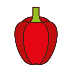 peppers fresh vegetable icon vector illustration design