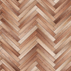 Seamless wood parquet texture (herringbone light brown)