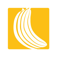banana fresh fruit icon vector illustration design