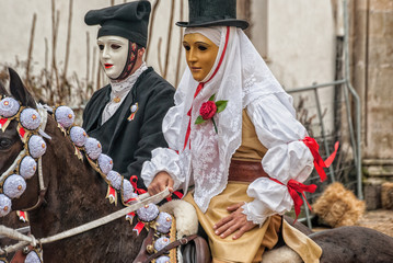Fototapeta na wymiar Carnevale di Sardegna - Carnival in Sardinia