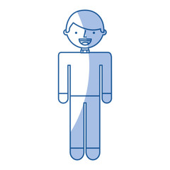young man avatar character vector illustration design