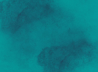 Emerald abstract textured background to the point with blue paint spots