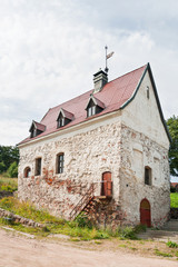 Fototapeta na wymiar Burgher's farmstead, medieval landmark in Viborg, Russia.
