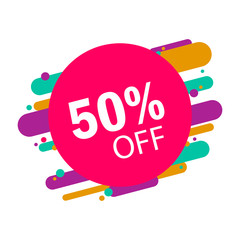 Sticker special offer, colorful style. vector illustration