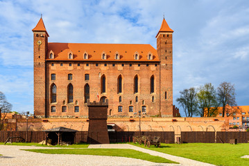 Fototapeta premium The Castle of the Teutonic Knights in Gniew. Built at the turn of the 14th Century and located near the Vistula River in northern Poland.