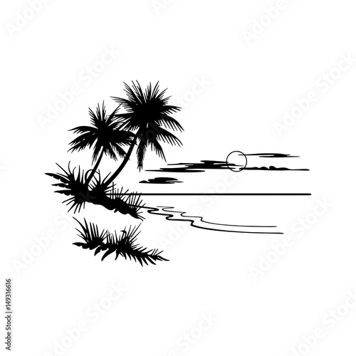 beach tattoo design beach tattoo design