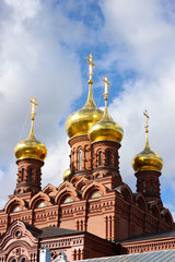 Fototapeta na wymiar Chernigovsky cathedral in the Gethsemane skete, Russia