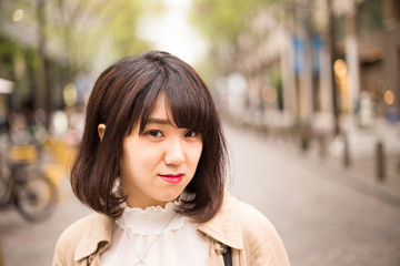 Obraz premium 笑顔が可愛い 女性