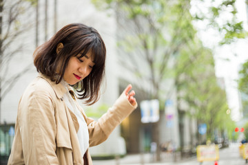 Fototapeta premium 笑顔が可愛い 女性