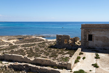 Fototapeta na wymiar Isola delle Correnti, Capo Passero - Syracuse, Sicily