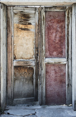 Old wooden door