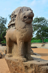 Fototapeta na wymiar India hill of Mamallapuram