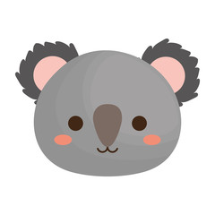 kawaii koala animal icon over white background. vector illustration