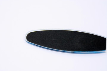 râpe pour callosité des  pieds,isolé,fond blanc
