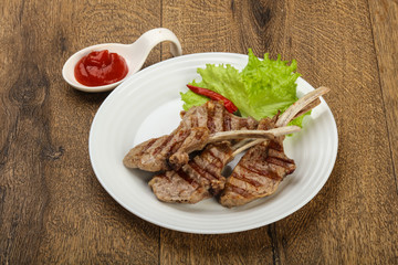 Grilled lamb