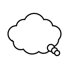 speech bubble icon over white background. vector illustration