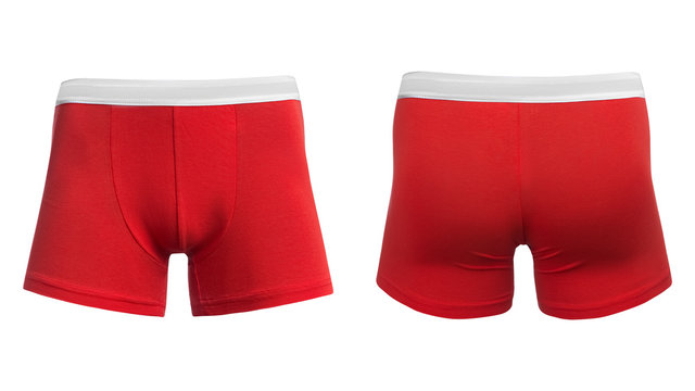 Men's red boxer briefs
