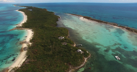 Fototapeta na wymiar Aerial View of Bahamas Islands