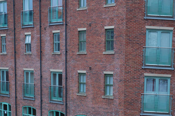 Brickwall facade in england