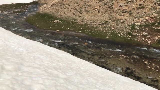 karların erimesi ile derelerin coşması