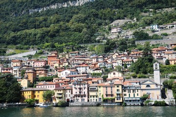 Naklejka premium Cernobbio at Lake Como, Lombardy Italy 