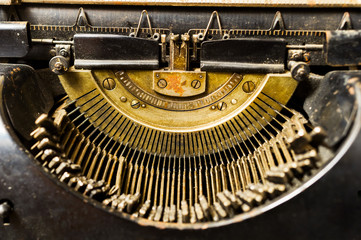 vintage typewriter close-up